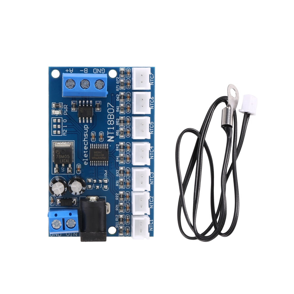 7 Channel RS485 Temperature Sensor Measurement MODBUS RTU Paperless Recorder PLC NT18B07
