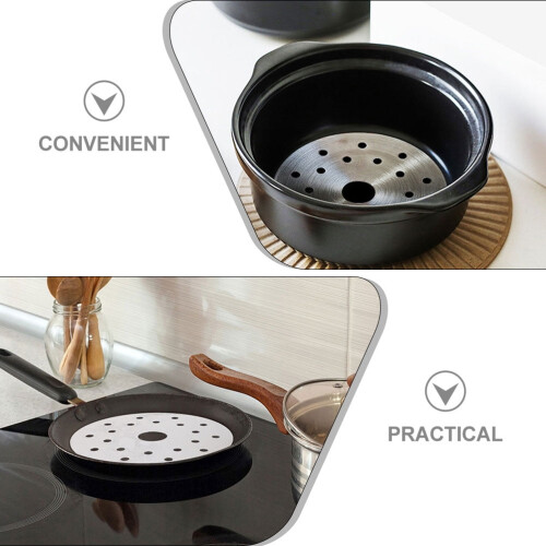 Stainless Steel Heat Conduction Plate Kitchen Utensil Fin Cookware Flame Diffuser 1