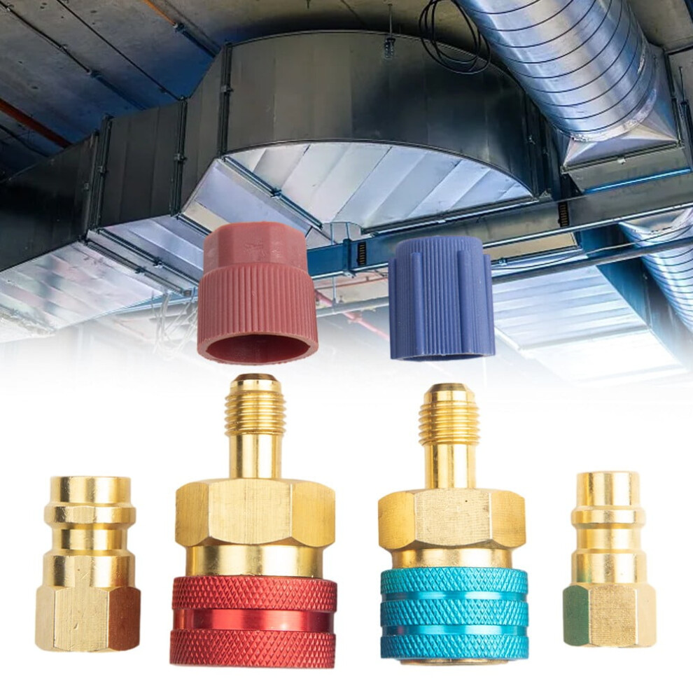 Mosiee R1234yf To R134a Quick Coupler Adapter High Low Side Conversion Kit Auto Ac 9085618788336