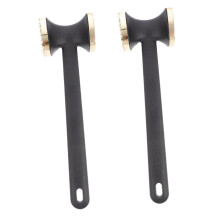 2pcs Heavy Duty Meat Tenderizer Stainless Steel DualSided Mallet for Steak Chicken BBQ
