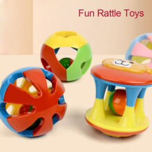 3PCS Baby Ball Rattles Bouncer for 0-3 & 6-12 Months, Teething Toys for Toddlers Ages 1-3, Compatible with Baby Gear