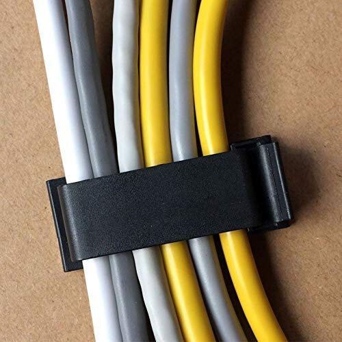SOULWIT 50-Pcs Self Adhesive Cable Management Cli 1