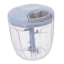 Manual Food Chopper and Garlic Press, Hand Powered Mini Chopper for Onion, Ginger, Garlic Paste