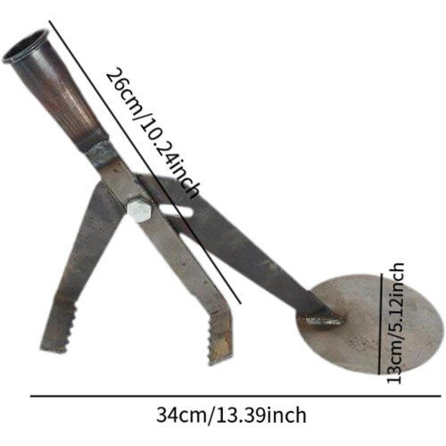 Weed Puller Tool Replacement Head, Durable Metal Standing Weeder for Lawn and Garden 1