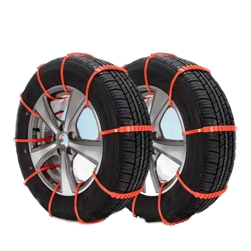 Universal Snow Chains 20Pcs Enhanced Winter Traction Antiskid Tire Chains For Car And Motorcycle 9113335455092