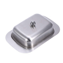 Butter Dish with Lid Stainless Steel Airtight Seal for Refrigerator Odor Protection Kitchen Use