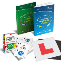 The Highway Code 2026 UK + Know Your Traffic Signs 2026 UK + 128 Road Signs Flash Cards 2026 UK + 2 x Magnetic L Plates - Driving Instructor Approved