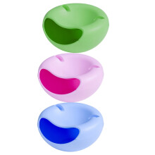 Eease 3Pcs Double Dish Nut Bowl with Cellphone Holder Slot for Snacks