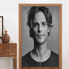 Matthew Gray Gubler Door Curtain for Doorway, Pattern Print Blackout Privacy Window Curtain, Room Divider Curtain Tapestry Home Decor, 34" W X 56" L