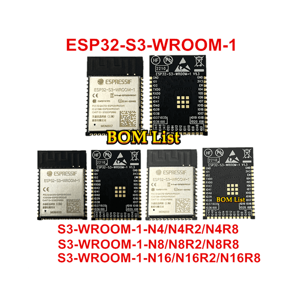 Esp32-S3-Wroom-1 4Mb 8Mb 16Mb Esp32-S3-Wroom-1-N4 Esp32-S3-Wroom-1-N8 Esp32-S3-Wroom-1-N16 2.4 Ghz Wifi Ble 5 Module Espressif 9065759444599