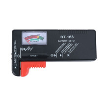 Battery Tester Universal Battery Checker for AA AAA C D 9V 1.5V Button Cell Batteries (Model: BT-168)