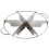 Winco SCU-6 Stainless Steel 6-Cut Pie Cutter 2