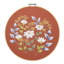 Poaug Office Supplies Embroidery Kit Full Of Cloth Pack Range 3 Embroidery Stamped Floral Home Diy on Sale Tools Multicolor