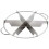 Winco SCU-6 Stainless Steel 6-Cut Pie Cutter 1