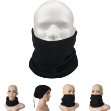 Unisex fleece ski mask neck warmer bandana scarf - CHOOSE: RED