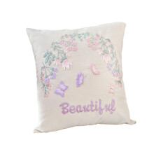 Embroidery Pillow Covers Kits Gift DIY Sewing Craft Decorative Pillow Cover Cushion Cases Semi-finished for Adults Beginners D