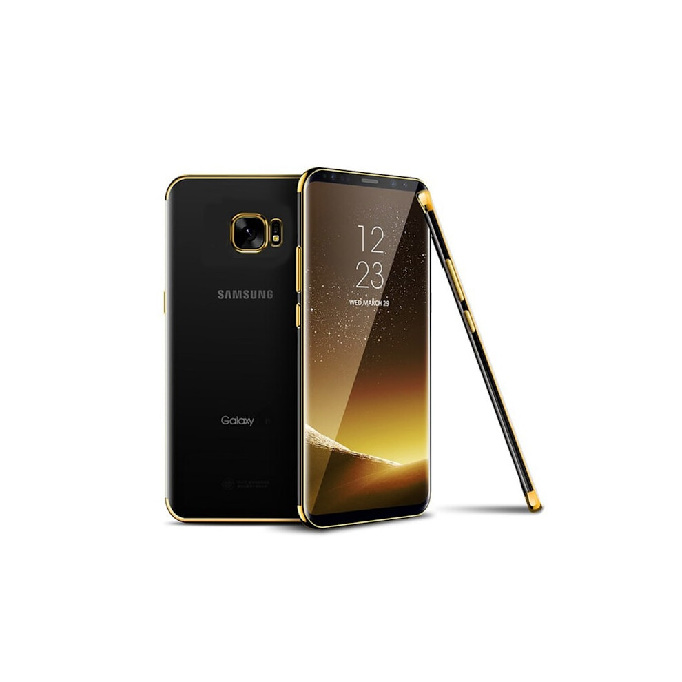 Elegant Smart Cover - Compatible With Samsung Galaxy S7 Edge Gold 9322103959377