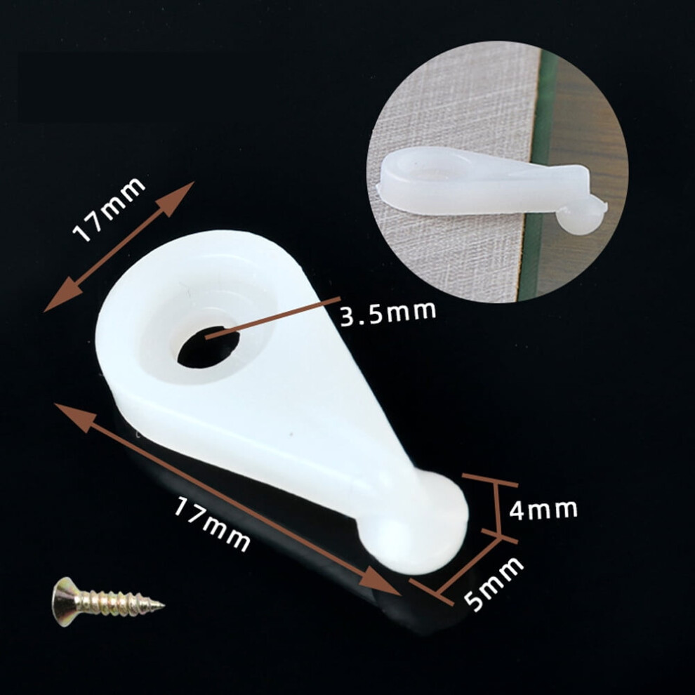 Gdhome 20/50Pcs Mirror Wall Hanging Fixing Kit Frameless Plastic Wall Mounting Clips 9322103959971