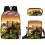School bag Minecraft game peripheral backpack three-piece set for elementary and high school students pencil case 5