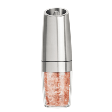 QUTETN Gravity Electric Salt and Pepper Grinder Set with Adjustable Automatic Pepper and Salt Mill