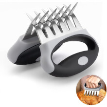 Meat Shredder Claws, Set of 2 Metal BBQ Shredding Tools for Pulled Pork, Chicken, and Cut Meats