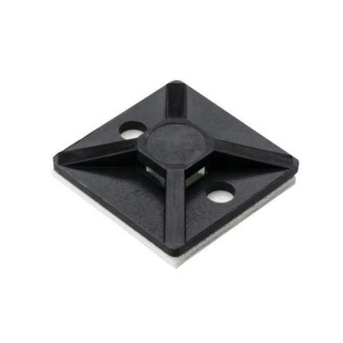 01556 - CABLE TIE MOUNT BLK 25X25MM (100 pcs/pkg)