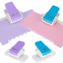 2Pcs Border Punch for DIY, Scrapbooking | Compatible with Paper & Thin Cardstock | Stainless Steel Blades, Precise Cutting