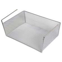 Under Shelf Basket - Mesh Stainless Steel Hanging Storage Compatible with Cabinet, Pantry, Bathroom, Laundry, 1131