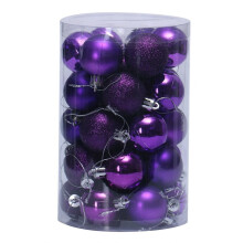 KEINXS 40mm Christmas Tree Ball Bauble Hanging Home Party Ornament Decor Dark Purple