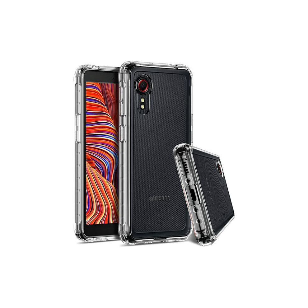 Compatible With Samsung Xcover 5 Premium Transparent Case: Shockproof With Reinforced Corners 9499224727069