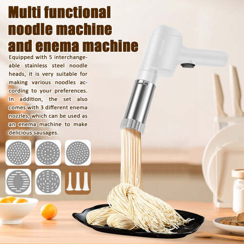 Handheld Electric Pasta Maker Portable Pasta Maker Noodle Maker with Shaping Moulds Multipurpose Noodle Maker for Different Needs 1
