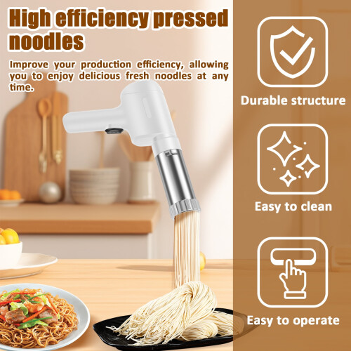 Handheld Electric Pasta Maker Portable Pasta Maker Noodle Maker with Shaping Moulds Multipurpose Noodle Maker for Different Needs 2