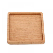 Orchip Acacia Wood Beech Coaster Retro Insulation Cup Mat Square Round Platement