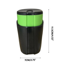 Kafsov Portable Snack Dispenser for 9.5 Oz, Compatible with Nuts, Chocolates Under 0.7 In, Hands-Free Accessory for Gaming, Work, Study – Green