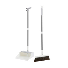Long Handbroom and Dustpan Set for Home, Kitchen, Office, Hall Floor Use - Compatible with Home Use