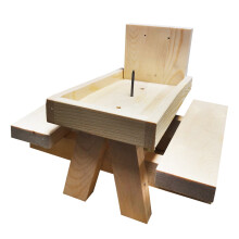 Mynkyll For Squirrels Squirrel Picnic With Corn Feeder Holder Table Table-Picnic Patio & Garden