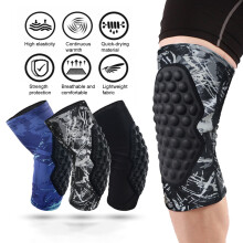 Hesroicy Knee Pad, High Elasticity, Moisture Wicking, Quick Dry EVA, Non-slip Compression Sleeve for Basketball, Football, Cycling