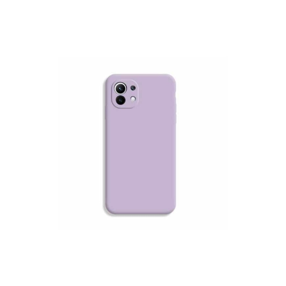 Compatible With Xiaomi Mi 11 - Silicone Case Microfiber Dark Purple 9353595234802