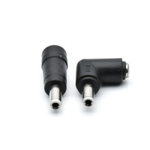 FOR 10Pcs/lot DC Connector 5.5*2.5mm Male to 5.5 x 2.1 mm Female DC Power Straight and Right Angle Connector