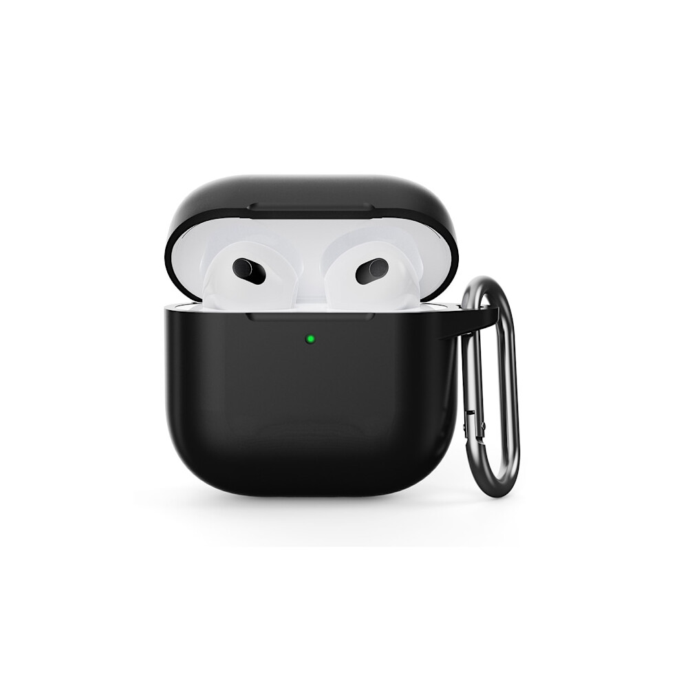 Skalo Compatible With Airpods 4 Ultra-Thin Silicone Case - Black 9353595234741