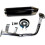 Scooter Exhaust Black Chrome  Performance for Ice Bear Bullet PMX505J 50cc 2