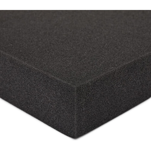 2 Pack Black Packing Foam Sheets, 2 Inch Polyurethane Cushioning Inserts for Cases, Moving (12x16 in) 2