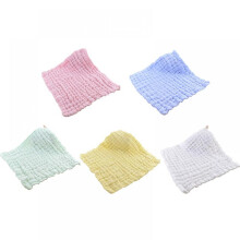 5 Pack - Muslin Burp Cloths 100% Cotton 6 Layers Extra Absorbent and Soft, 12x12 in