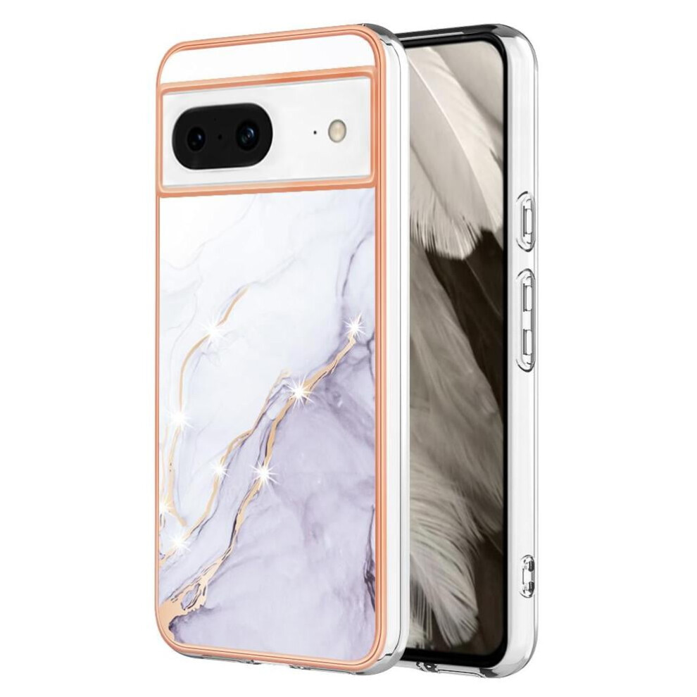 Case For Google Pixel 8 5G Soft Bumper Marble Pattern Protection Slim Tpu 9496895834928