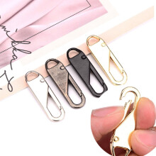 6Pcs Zipper Pulls Tabs Replacement Kit, Compatible with Luggage, Backpack, Jacket - Silver Metal Zipper Repair Fixer Extender