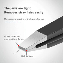 DEKAXID Professional Eyebrow Tweezers Stainless Steel Hair Removal Tweezers Eyelash Extension Supplies Beauty Makeup Tools Drop Shipping