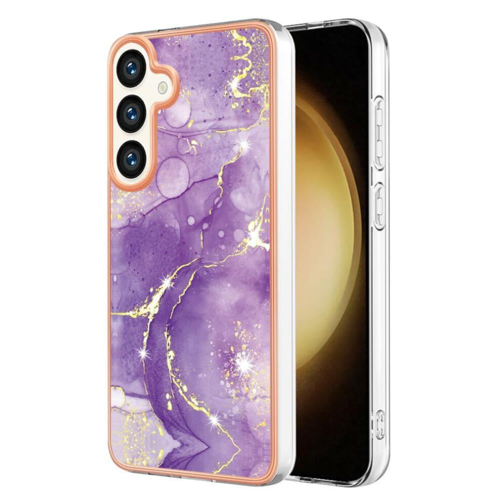 Case For Compatible With Samsung Galaxy S24 Plus 5G Slim Tpu Protection Soft Bumper Marble Pattern 9496895835024