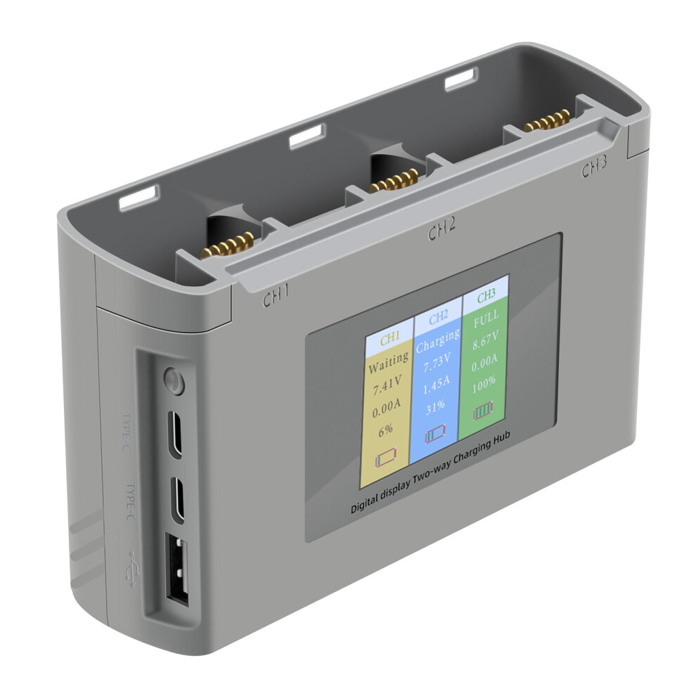 Drone Battery Charger Two Way Hub Intelligent Charging For Dji Mini 2/Mini Se Spare Part Accessory Grey 9313598817754