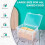 Plastic Bread Box, Airtight Container for Fridge, Keeps Bread Fresh, Compatible with Slice Bread, Crackers, Snacks, Bagels, with Lid 2