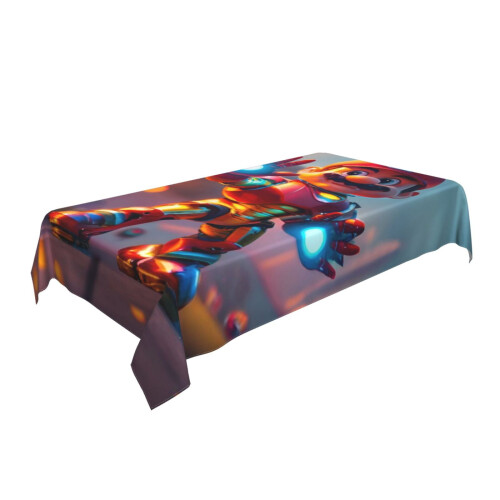 Mario Rectangular Tablecloth Water Resistance Antiwrinkle Spillproof Soft Fabric Table Cloth 60"X90" 1